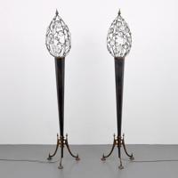 Pair of Monumental Mark Brazier-Jones Dew Floor Lamps, 97H - Sold for $6,875 on 05-02-2020 (Lot 121).jpg